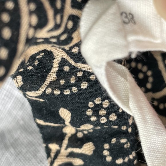 ISABEL MARANT ETOILE Blouse Black Beige Floral FR 38 Small S EUC - Picture 8 of 10